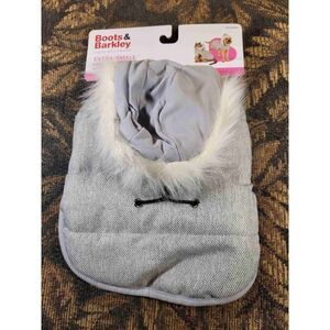 Boots & Barkley Gray Tweed Faux Fur Hooded Puffer Jacket Coat- Size XS- NWT